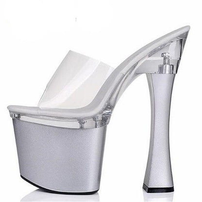 Stripper Sissy Thick Heel Sandals - Sissy Panty Shop