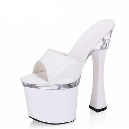 Stripper Sissy Thick Heel Sandals - Sissy Panty Shop