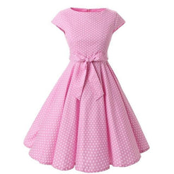 Sissy Dress - Pink Polka Dot