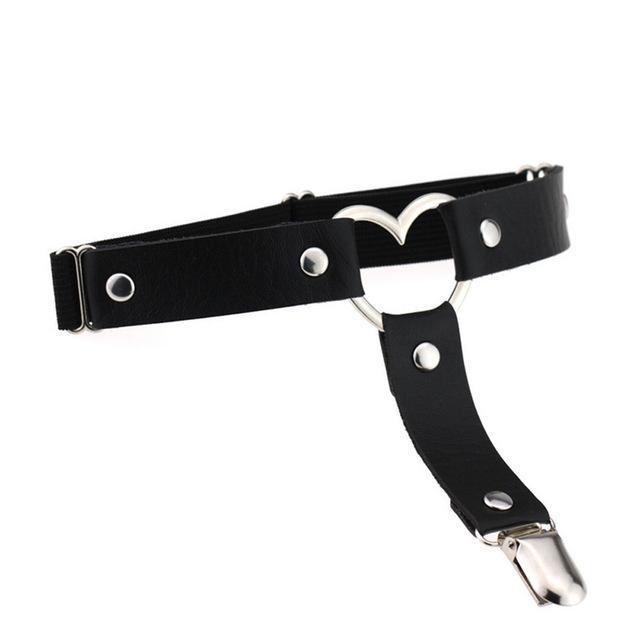 Love Heart Leg Garters - Sissy Panty Shop