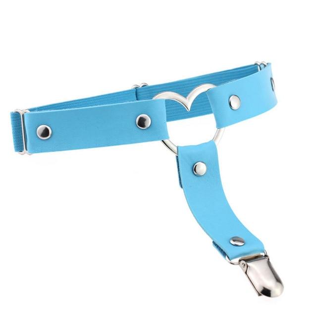 Love Heart Leg Garters - Sissy Panty Shop