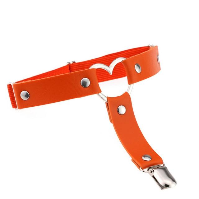 Love Heart Leg Garters - Sissy Panty Shop