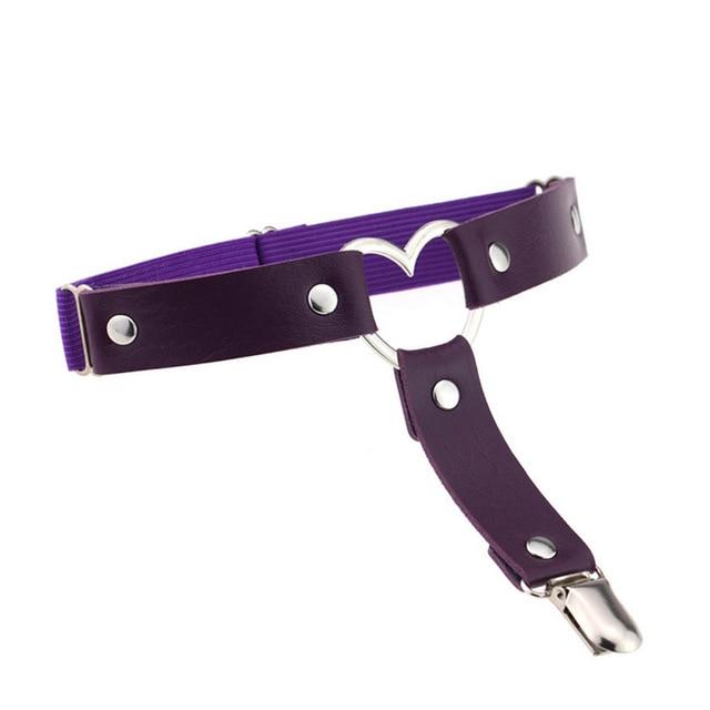 Love Heart Leg Garters - Sissy Panty Shop