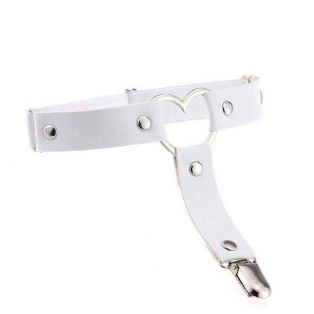Love Heart Leg Garters - Sissy Panty Shop