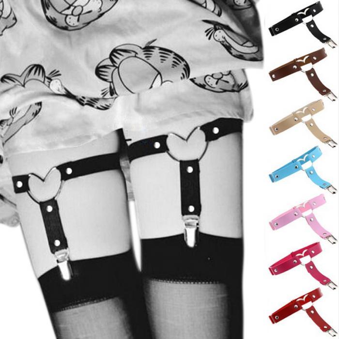 Love Heart Leg Garters - Sissy Panty Shop