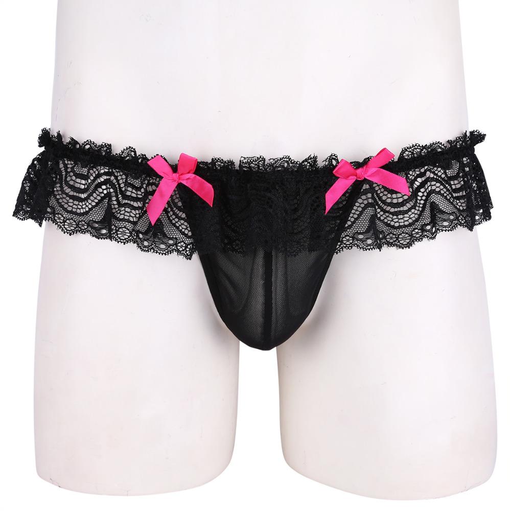 "Sissy Pam" Lace Thong - Sissy Panty Shop