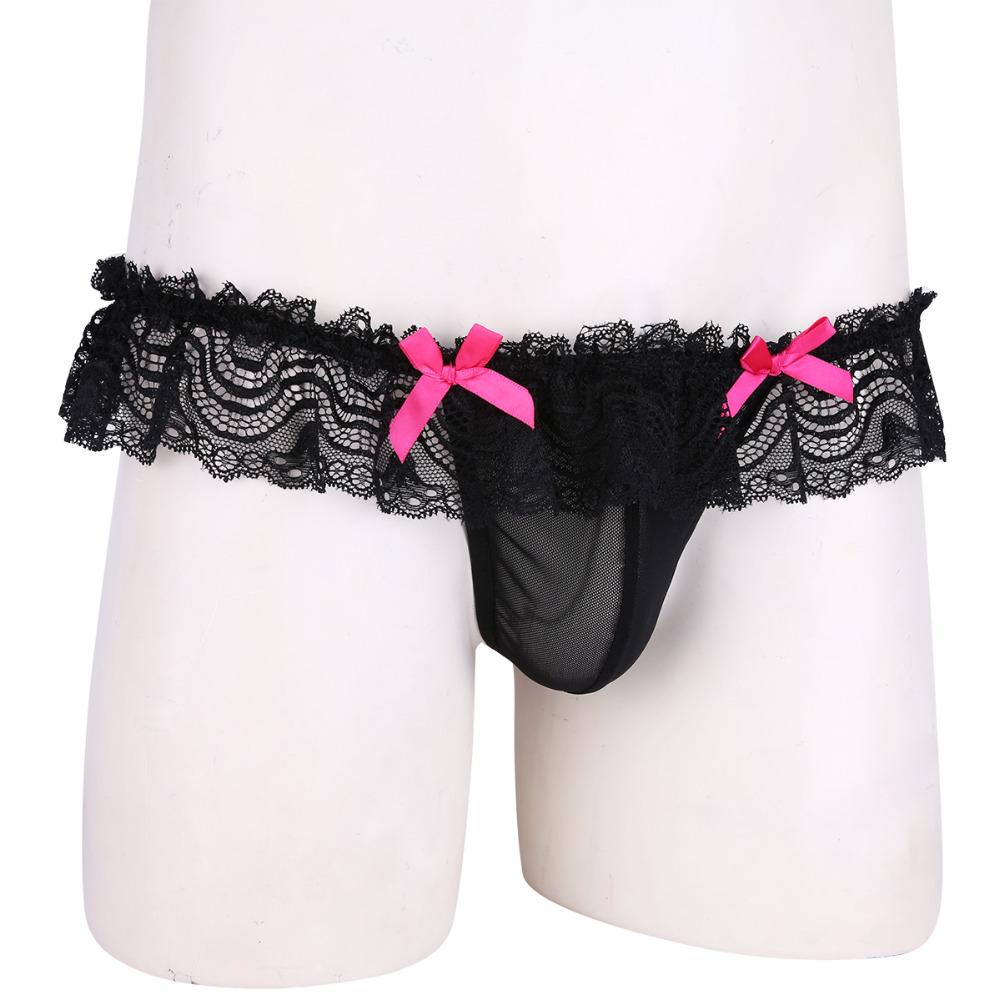 "Sissy Pam" Lace Thong - Sissy Panty Shop