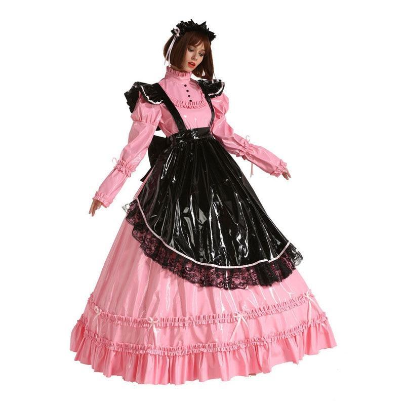 Lockable French Sissy Maid Dress - Sissy Panty Shop