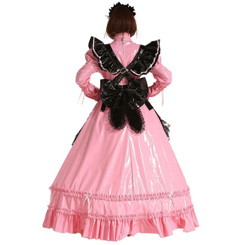 Lockable French Sissy Maid Dress - Sissy Panty Shop