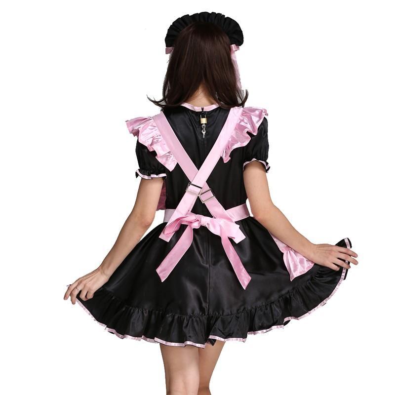 Forced Sissy Maid Satin Dress - Sissy Panty Shop