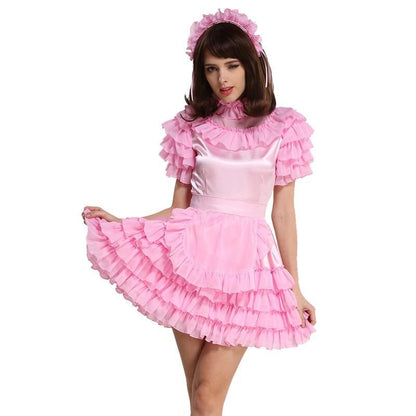 Forced Sissy Satin Maid Dress - Sissy Panty Shop