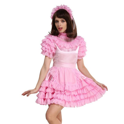 Forced Sissy Satin Maid Dress - Sissy Panty Shop