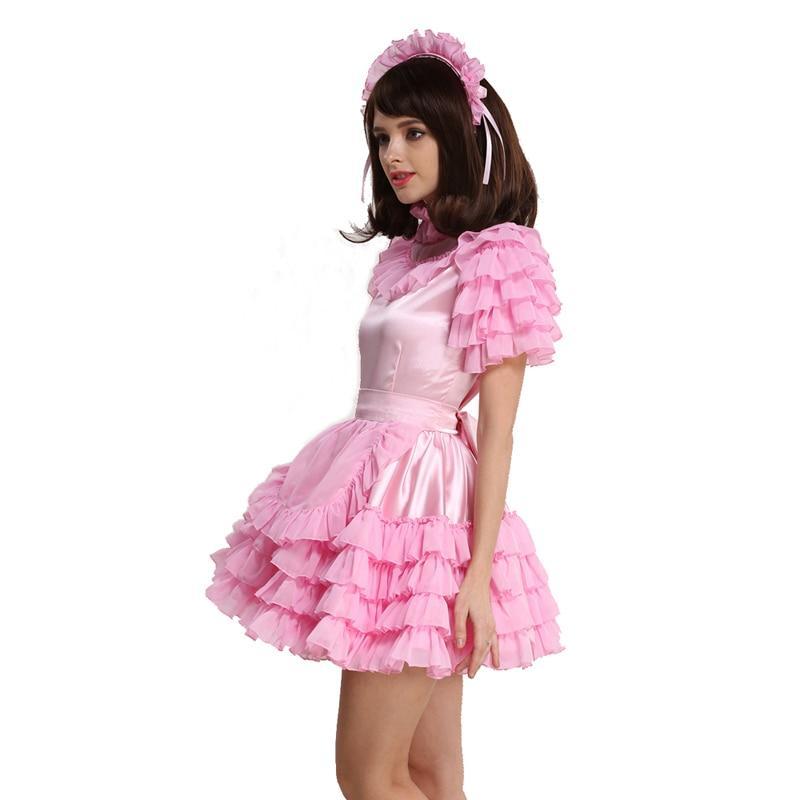 Forced Sissy Satin Maid Dress - Sissy Panty Shop