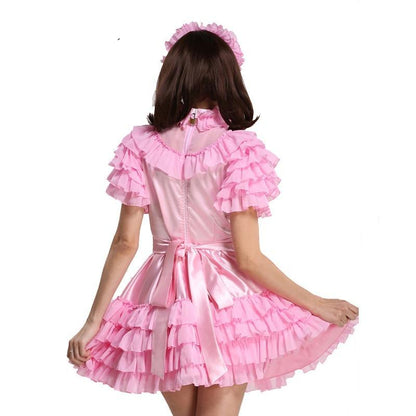 Forced Sissy Satin Maid Dress - Sissy Panty Shop