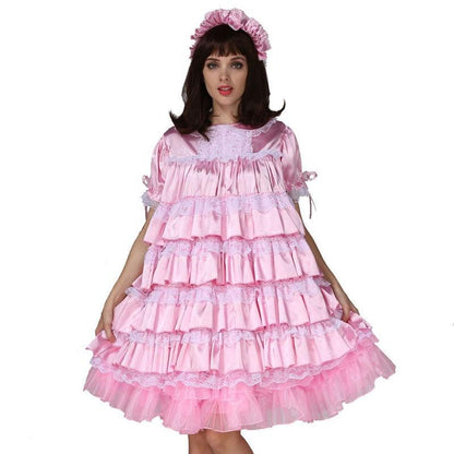 Baby Sissy Lockable Satin Dress - Sissy Panty Shop