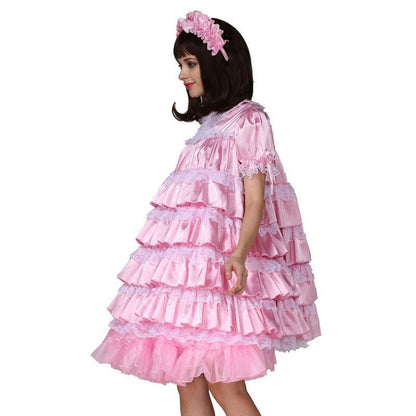 Baby Sissy Lockable Satin Dress - Sissy Panty Shop