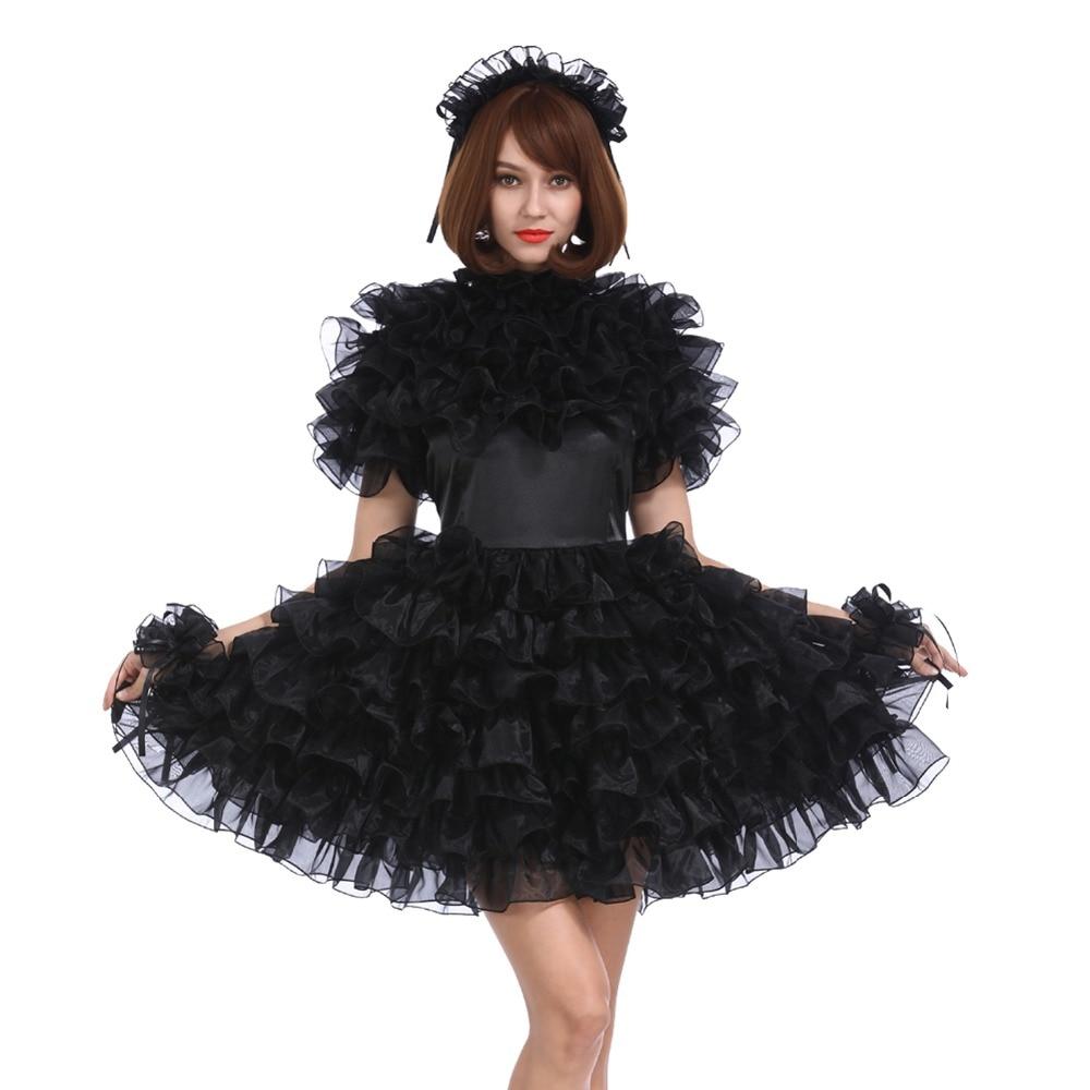 Lockable Black Sissy Dress - Sissy Panty Shop