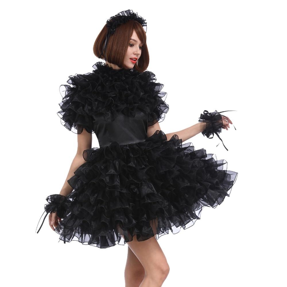 Lockable Black Sissy Dress - Sissy Panty Shop