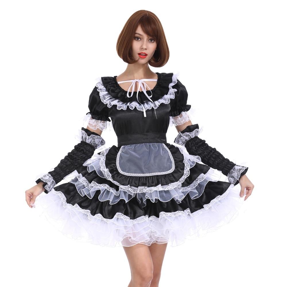 "Sissy Nika" Maid Lockable Dress - Sissy Panty Shop