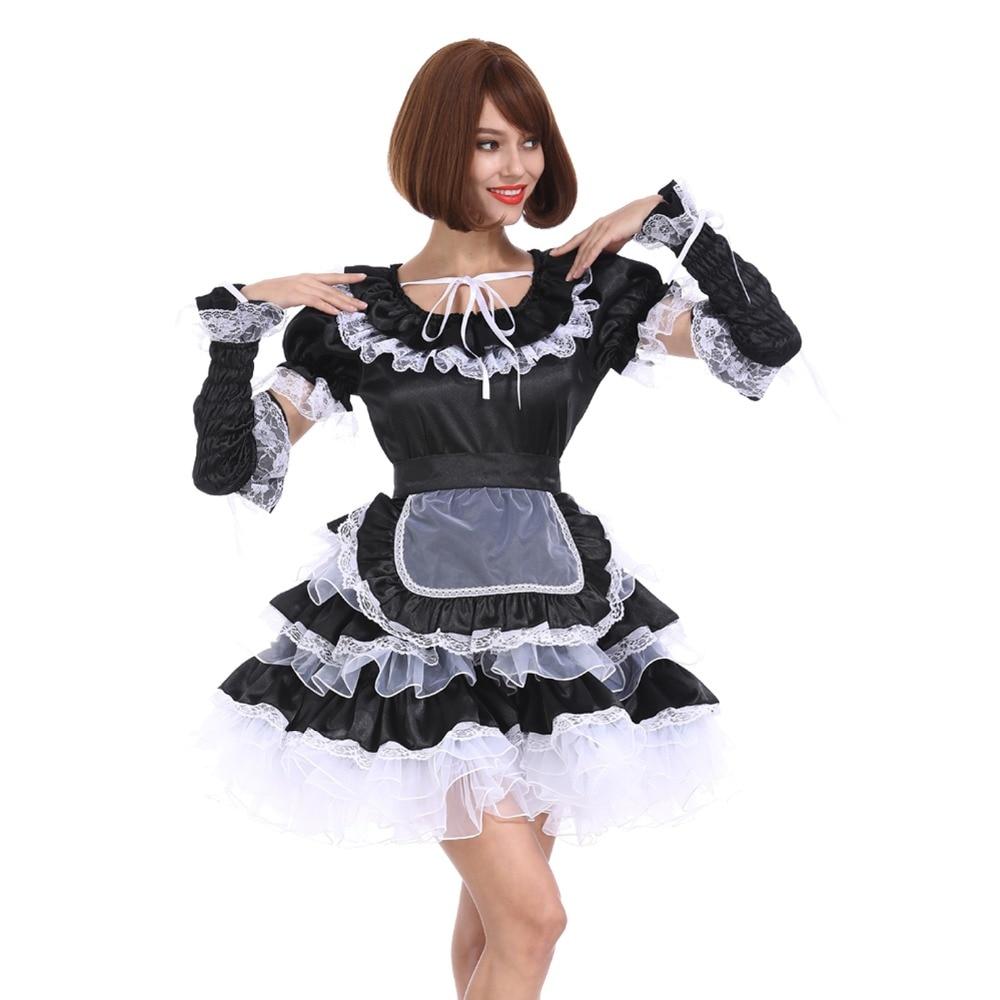 "Sissy Nika" Maid Lockable Dress - Sissy Panty Shop