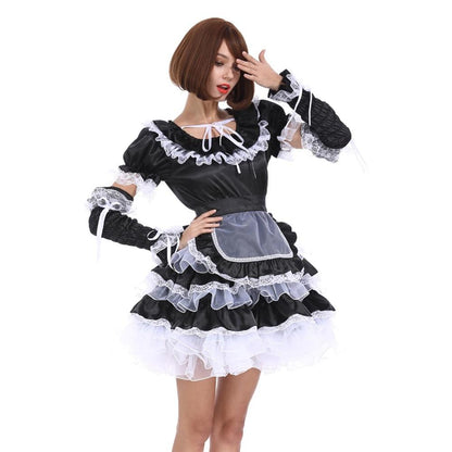 "Sissy Nika" Maid Lockable Dress - Sissy Panty Shop