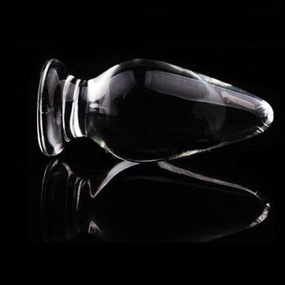 🌷 Enchanting Elegance: Crystal Clear Glass Anal Plug for Your Feminine Journey! 🌈 - Sissy Panty Shop