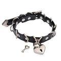 BDSM, DDLG, Submissive Lockable Heart Choker w/ Key - Sissy Panty Shop