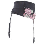 Floral Embroidery Garter Belt - Sissy Panty Shop