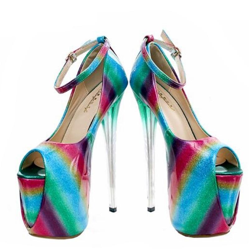"Shemale Norma" Rainbow Pumps - Sissy Panty Shop