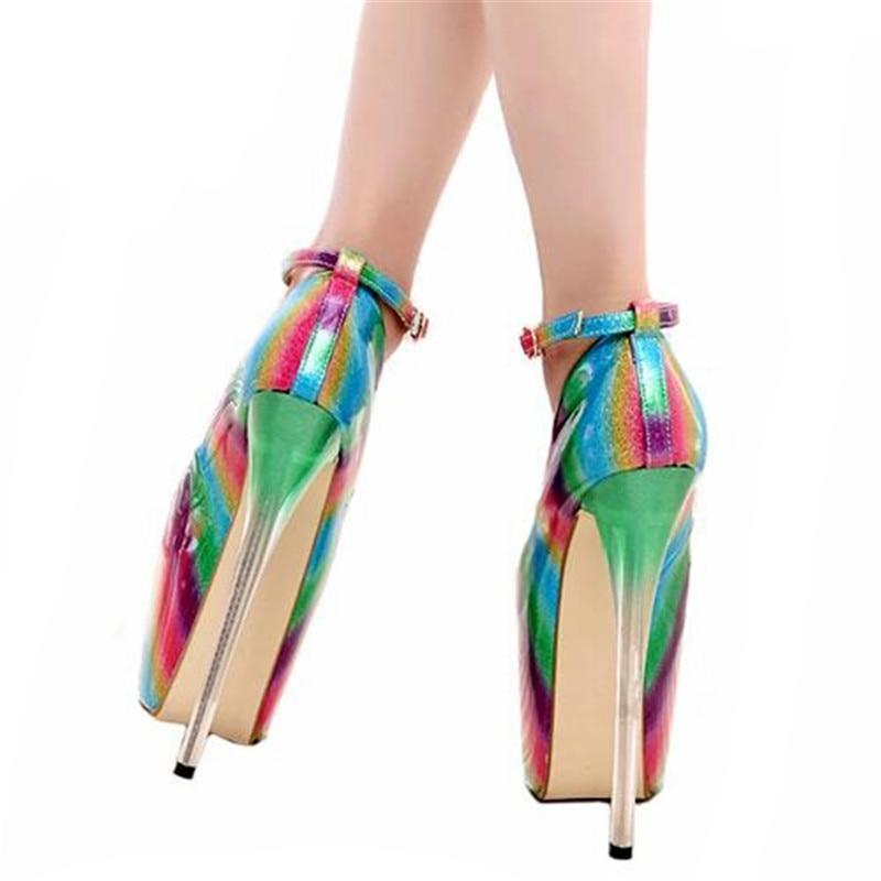 "Shemale Norma" Rainbow Pumps - Sissy Panty Shop