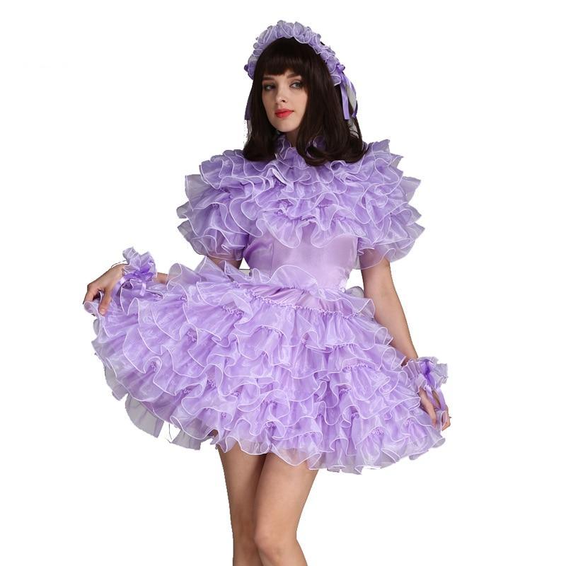 Lockable Organza Sissy Dress - Sissy Panty Shop