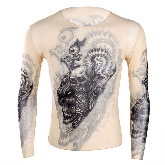 Tattoo Design Long Sleeve T-Shirt - Sissy Panty Shop