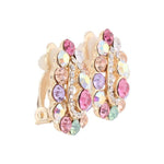 Multicolor Crystal Clip On Earrings - Sissy Panty Shop