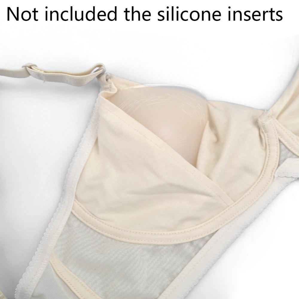 Nude Color Crossdressing Pocket Bra - Sissy Panty Shop