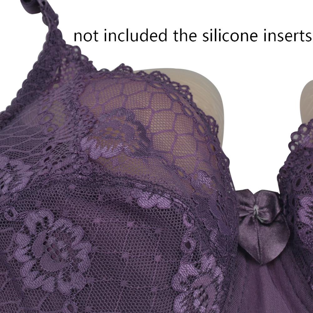 "Purple Dream" Crossdressing Pocket Bra - Sissy Panty Shop