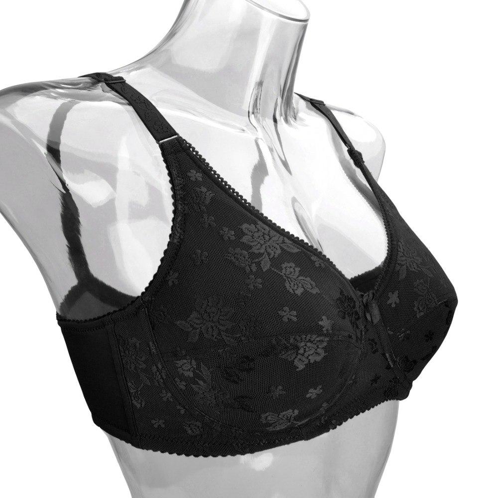 Black Floral Crossdressing Pocket Bra - Sissy Panty Shop
