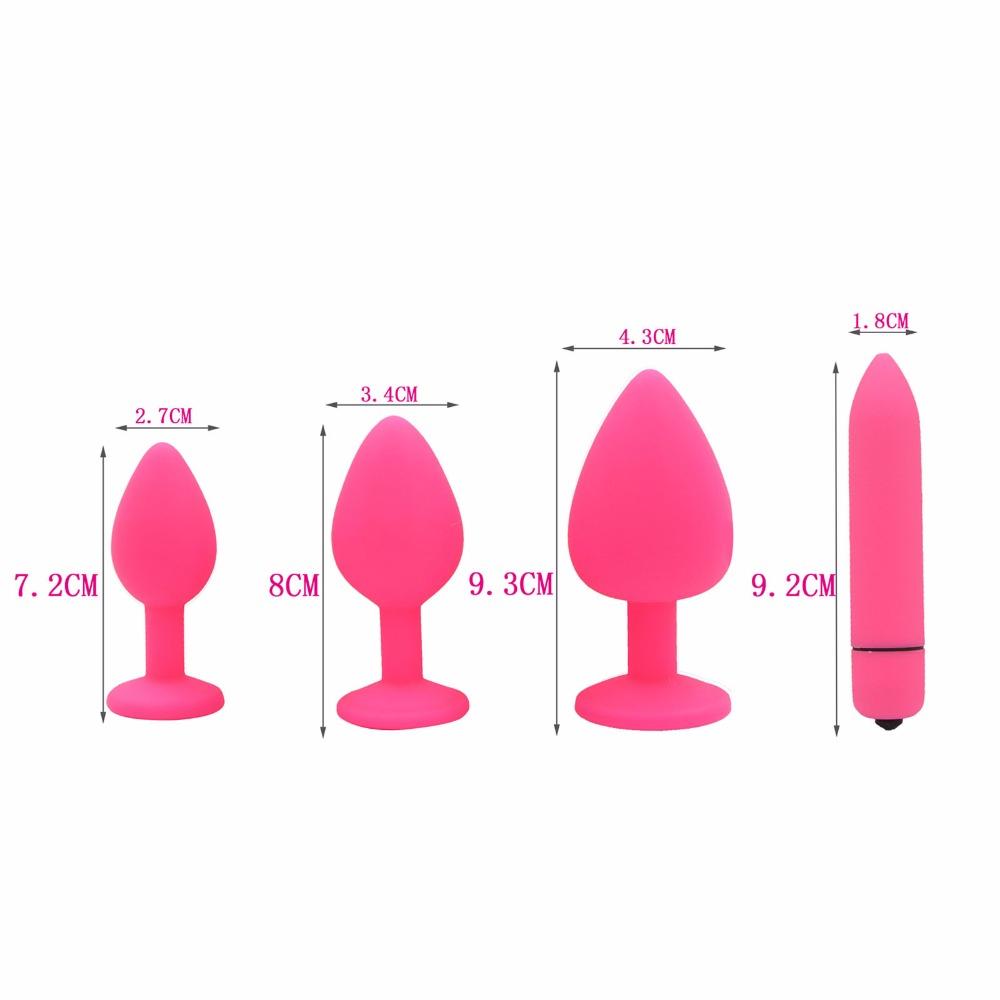 4 Pcs Butt Plug Set - Sissy Panty Shop