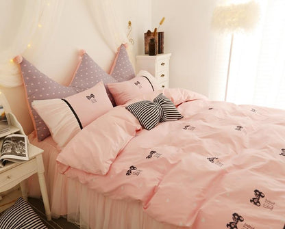 Sissy Princess Pink Bowknots Bedding Set - Sissy Panty Shop