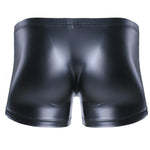 Faux Leather Bulge Pouch Boxer Shorts - Sissy Panty Shop
