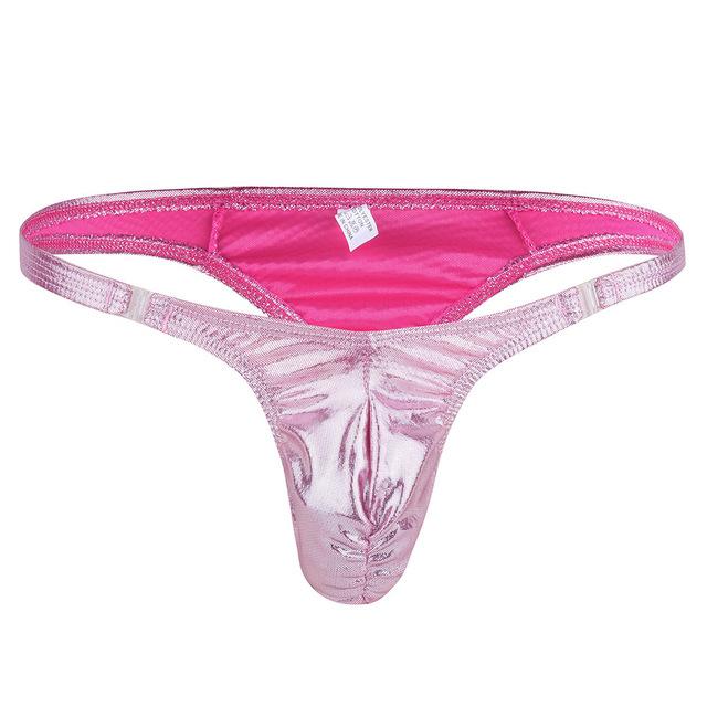 Shiny Low Rise Ruched Pouch G-string - Sissy Panty Shop