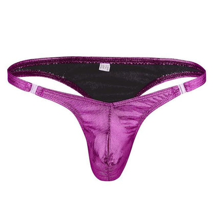 Shiny Low Rise Ruched Pouch G-string - Sissy Panty Shop