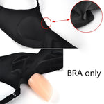 Black Crossdressing Pocket Bra With Silicone Inserts - Sissy Panty Shop