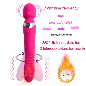 Rotation Heated Dildo Vibrator - Sissy Panty Shop