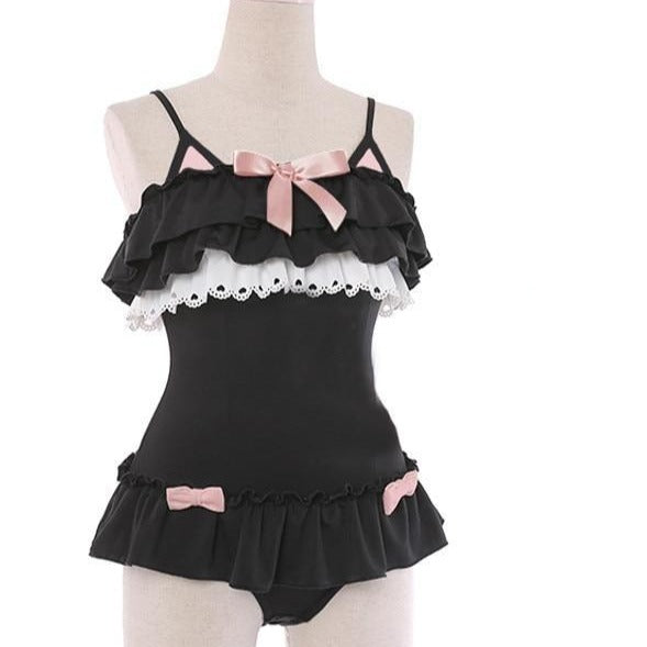 Cute Black Cat & Rabbit Lingerie Set - Sissy Panty Shop