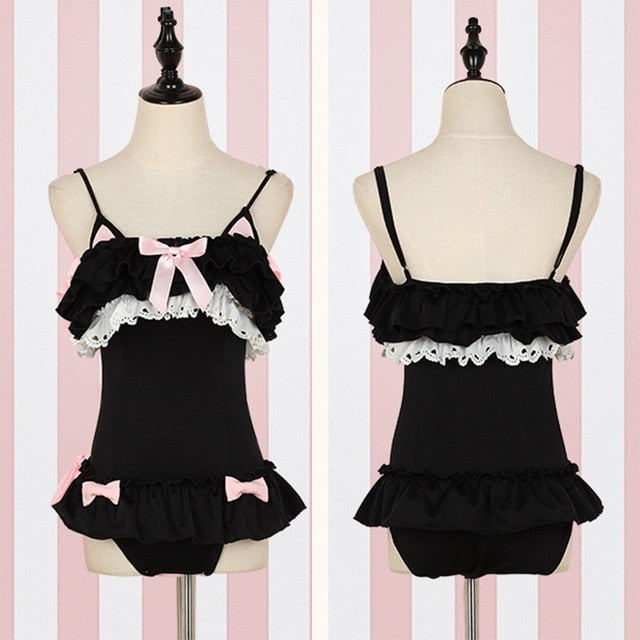 Cute Black Cat & Rabbit Lingerie Set - Sissy Panty Shop