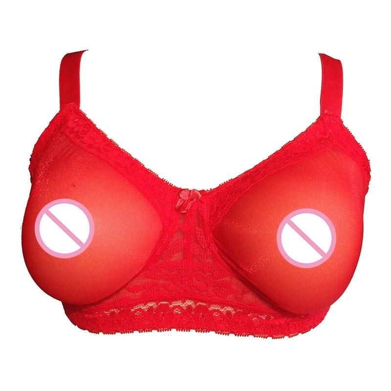 "Sissy in Red" Crossdressing Pocket Bra - Sissy Panty Shop