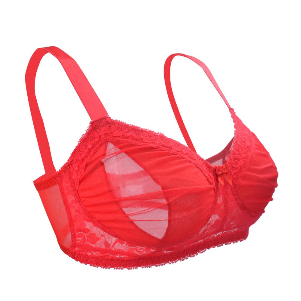 "Sissy in Red" Crossdressing Pocket Bra - Sissy Panty Shop