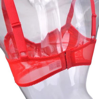 "Sissy in Red" Crossdressing Pocket Bra - Sissy Panty Shop