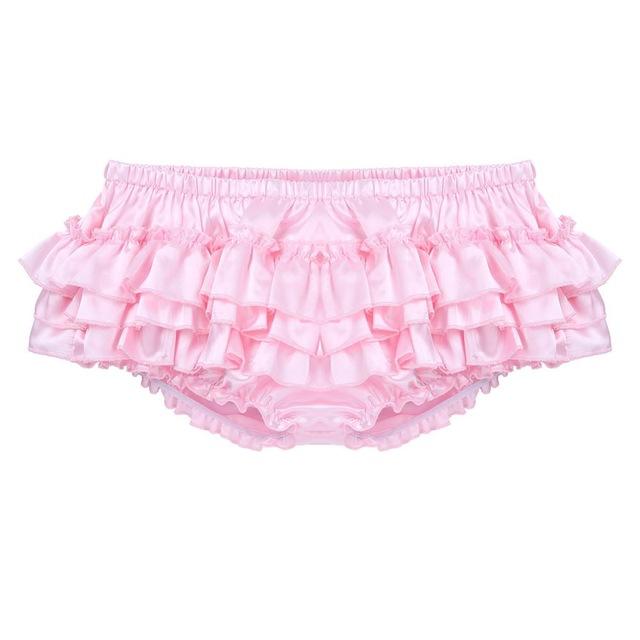 Sissy Handmade Net Frilly Knickers Panties Pink See Through Soft Sheer Sexy  Ruffle Pretty -  Canada