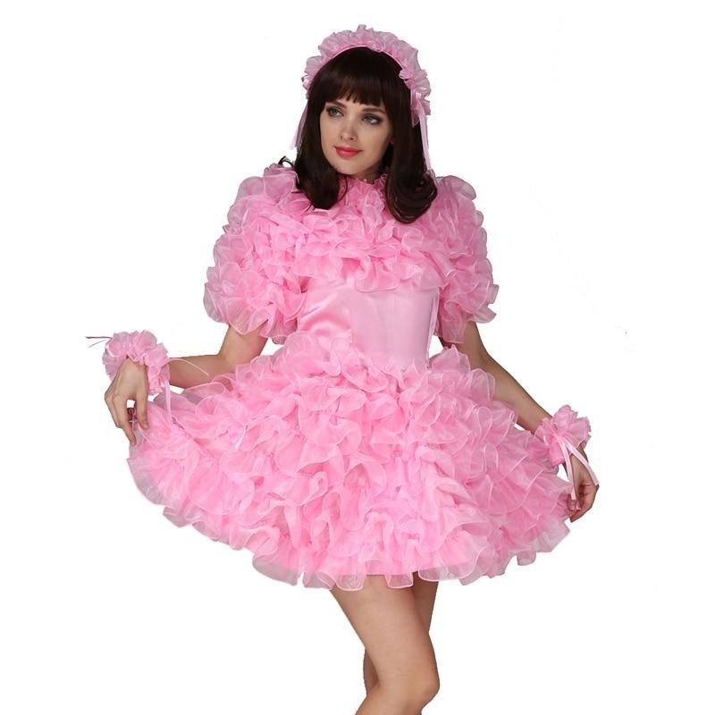 Lockable Organza Sissy Dress - Sissy Panty Shop